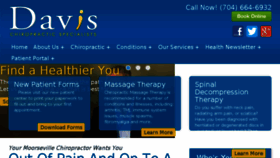 What Davisspine.net website looked like in 2016 (7 years ago)