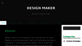 What Designmaker.co website looked like in 2016 (7 years ago)