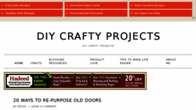 What Diycraftyprojects.com website looked like in 2016 (7 years ago)