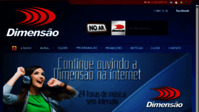 What Dimensao.fm.br website looked like in 2016 (7 years ago)