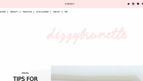 What Dizzybrunette3.com website looked like in 2016 (7 years ago)
