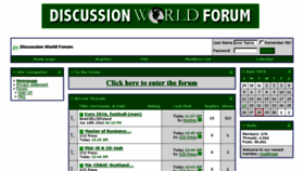 What Discussionworldforum.com website looked like in 2016 (7 years ago)
