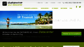 What Datawire.ch website looked like in 2016 (7 years ago)