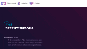 What Desentupidorapoa.com.br website looked like in 2016 (7 years ago)