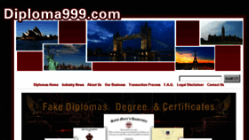 What Diploma999.com website looked like in 2016 (7 years ago)