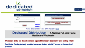 What Dedicateddistribution.com website looked like in 2016 (7 years ago)
