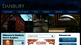 What Danbury-ct.gov website looked like in 2016 (7 years ago)