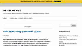 What Dicomgratis.org website looked like in 2016 (7 years ago)