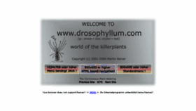 What Drosophyllum.com website looked like in 2016 (7 years ago)
