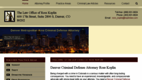 What Denvercriminalatty.com website looked like in 2016 (7 years ago)