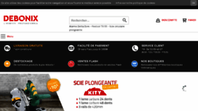 What Debonix.fr website looked like in 2016 (7 years ago)