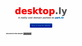 What Desktop.ly website looked like in 2016 (7 years ago)