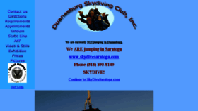 What Duanesburgskydiving.com website looked like in 2016 (7 years ago)