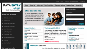 What Dataentryjobs.us website looked like in 2016 (7 years ago)