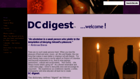 What Dcdigest.com website looked like in 2016 (7 years ago)