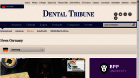 What Dental-tribune.de website looked like in 2016 (7 years ago)