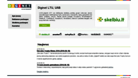 What Diginet.lt website looked like in 2016 (7 years ago)