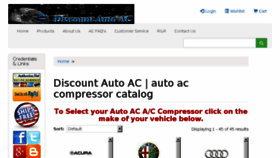 What Discountautoac-compressorparts.com website looked like in 2016 (7 years ago)