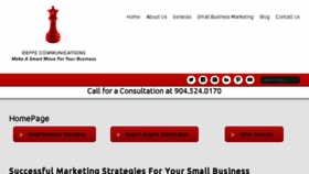What Deppecommunications.com website looked like in 2016 (9 years ago)