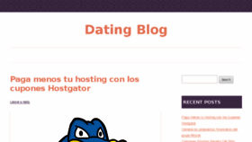 What Datingblog.es website looked like in 2016 (7 years ago)