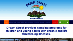 What Dreamstreetfoundation.org website looked like in 2016 (7 years ago)