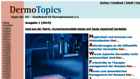 What Dermotopics.de website looked like in 2016 (7 years ago)
