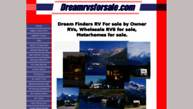What Dreamrvsforsale.com website looked like in 2016 (7 years ago)