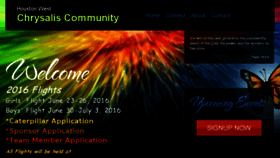 What Discoverchrysalis.com website looked like in 2016 (7 years ago)