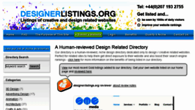 What Designerlistings.org website looked like in 2016 (7 years ago)