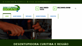 What Desentupidorahidrocuritiba.com.br website looked like in 2016 (7 years ago)