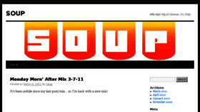 What Djsoup.com website looked like in 2016 (7 years ago)