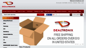 What Dealtronix.com website looked like in 2016 (7 years ago)