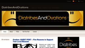 What Diatribesandovations.com website looked like in 2016 (7 years ago)