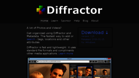 What Diffractor.com website looked like in 2016 (7 years ago)