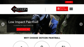 What Defconpaintball.com website looked like in 2016 (7 years ago)