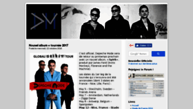 What Depechemode.fr website looked like in 2016 (7 years ago)