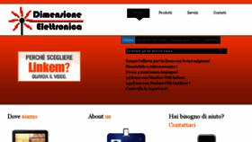 What Dimensione-elettronica.it website looked like in 2016 (7 years ago)