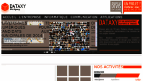 What Dataxy.fr website looked like in 2016 (8 years ago)
