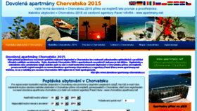 What Dovolena-apartmany-chorvatsko.cz website looked like in 2016 (7 years ago)
