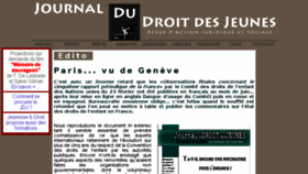 What Droitdesjeunes.com website looked like in 2016 (7 years ago)