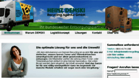 What Demski-recycling.com website looked like in 2016 (7 years ago)