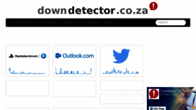 What Downdetector.co.za website looked like in 2016 (7 years ago)