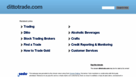 What Dittotrade.com website looked like in 2016 (7 years ago)