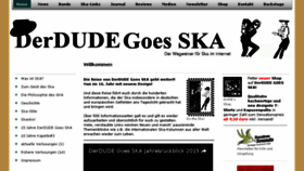 What Derdude-goes-ska.de website looked like in 2016 (7 years ago)