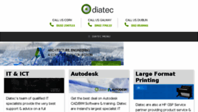 What Diatec.ie website looked like in 2016 (7 years ago)