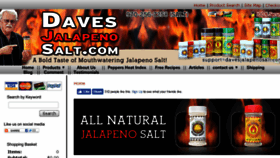 What Davesjalapenosalt.com website looked like in 2016 (7 years ago)