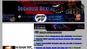 What Doghouseboxing.com website looked like in 2016 (7 years ago)