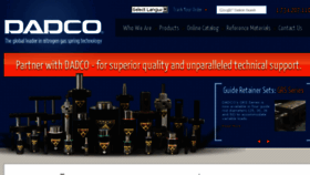 What Dadco.net website looked like in 2016 (7 years ago)