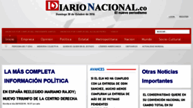 What Diarionacional.co website looked like in 2016 (7 years ago)