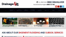 What Drainage.co.nz website looked like in 2016 (7 years ago)